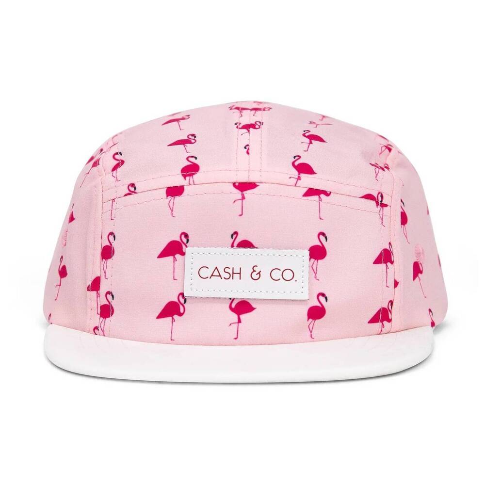 NEW CASH & CO. girl's flamingo a-go-go cap in pink